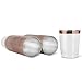 10oz Premium Rose Gold Trim - Hard Clear Plastic Cups - 100 pack Wedding/Party Disposable Tumblers - Rose Gold Rim - Elegant Party Cups
