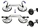 Heavy Duty Aluminum Double Handle Suction Cup Plate Professional Glass Puller/Lifter/Gripper (Silver)