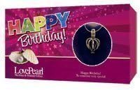 Love Pearl In Clamshell Locket & Silver Necklace Happy Birthday