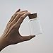 ELYSAID 2pcs Empty Clear Glass Bottles Vials with Cork Stopper Storage Jars 47mm Bottle Diameter (47x70x33mm 80ml)