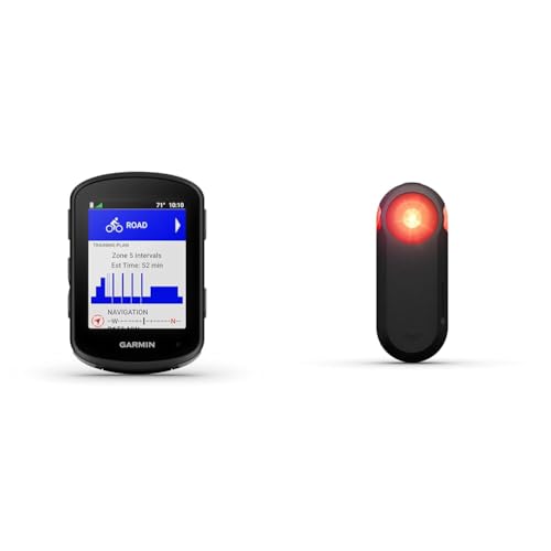 Garmin Edge 540, Compact GPS Cycling Computer with Button Controls, Targeted Adaptive Coaching, Advanced Navigation and Garmin Varia RTL515 Radar Tail Light (010-02376-00)