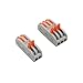Lever Wire Connectors Zovfam 20Pcs Compact Splicing Wire Nuts Connectors Assortment Conductor Electric Wire Connector Blocks for 2 and 3 Circuit Inline Splices, SPL2-10 Pcs, SPL3-10 Pcs