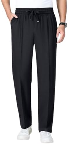 Fleurosta Comfort Ice Silk Flexible Casual Pants, Stretch Waist