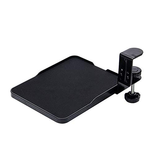 Mouse Tray Clamp Under Desk Mouse Platform Clip on Mouse Pad Slide Out