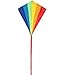 Rainbow 28-Inch Diamond Kite, Durable Polyester Fabric, Easy Flyer - Incudes 100-foot String and Handle