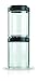 BlenderBottle GoStak Twist n' Lock Storage Jars, 150cc 2-Pak, Black - C00308 primary