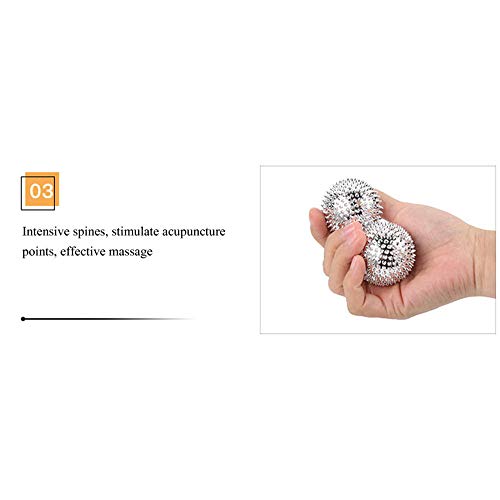 1Pair Magnetic Hand Palm Acupuncture Ball Pain Relief Massager Acupuncture Acupressure Health Care - Thumbnail 6