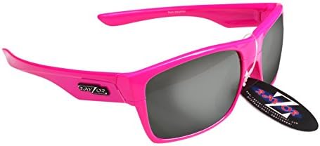 RayZor Professional Cycling Sunglasses for Men & Women Lightweight Biking Sports Wrap Eyewear | UV400 Outdoor Glasses | Anti Glare, Shatterproof, Protective Black with a Vented Smoke Mirror Lens.