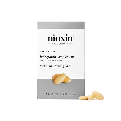 NIOXIN DENSITY DEFEND HAIR GROWTH SUPPLEMENTS | WITH BIOTIN, ZINC AND IRON | FOR HAIR GROWTH AND THICKNESS | 30 TABLETS