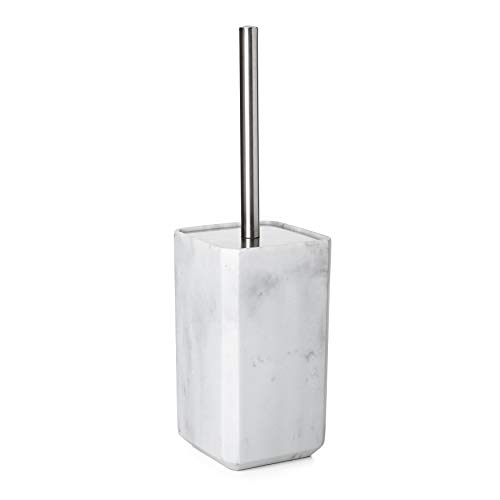 TATAY Toilet Brush Marble Durable Polyresin Compact Functional Design