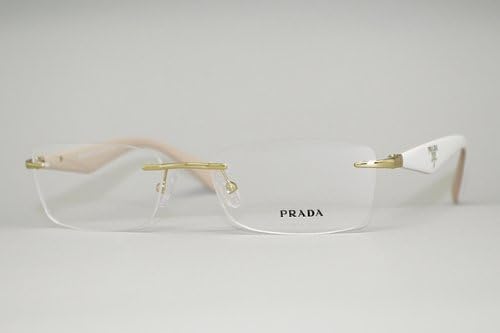 Amazon プラダ Prada メガネフレーム 縁なし ツーポイント型 ゴールド 眼鏡 めがね 0pr 55pv Zvn1o1 並行輸入品 ファッション眼鏡 通販