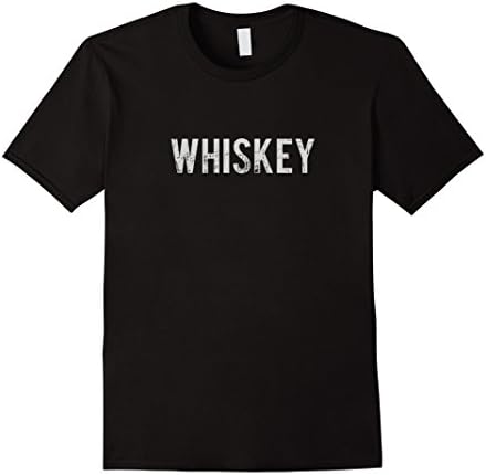 Men's Whiskey T-Shirt for whiskey drinkers, Light Print Large Black