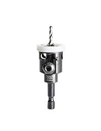 Amana Tool 55293 avellanador W con punta de carburo ajustable baja fricción depth-stop 3 8 D X 49 deg X 1 4 de SHK incluye Repl. Broca 630 224