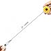 Ascrafter PVC Sunflower Retractable Badge Holders, ID Badge Reel with 360 Degree Clip,2 Pack