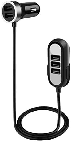 シガーソケット Artilee 運転席 後部座席 車載充電器 12v 24v 4usbポート 急速充電対応 Usb充電器 1 5m ブラック