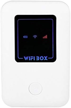 Garsentx Wireless Network Card, 4G Wireless Portable Router, Mobile Hotspot, USB Charging, Support Multi-User Access, Smartphone Tablet or Computer, SIM/Micro SD Card Slot, 3 LED Lights, White