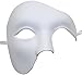 Phantom of The Opera Mask DIY White Mask Half Face Venetian Masquerade Mask for Halloween Mardi Gras