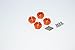 HPI Sprint 2 Upgrade Parts Aluminum Drive Adaptor - 4Pcs Set Orange