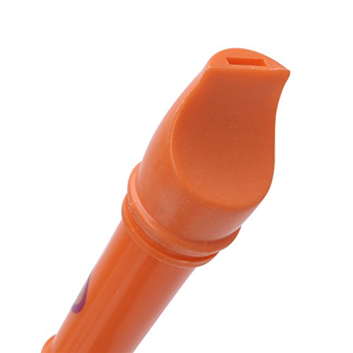 Kangnice Plastic Musical Instrument Soprano Recorder Long Flute 8 Holes (Red) - Thumbnail 5