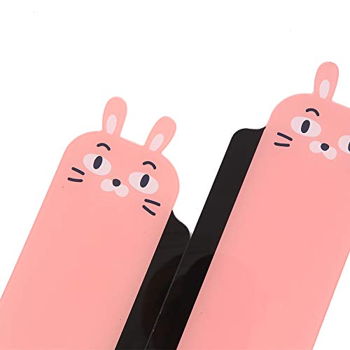 Pack of 2 Left & Right Cartoon Computer Monitors Side Panel/Memo Pads/Sticky Boards/Message Board/Notes Holder for Computer Screen(Rabbit)