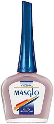 MASGLO Nail POLISH Color - Made in COLOMBIA - Masglo Esmalte Para Uñas 13.5 ml VIRGINAL