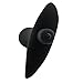Two Men or Womens Adult Sex Toy, Black Matte Body Safe Silicone Anchor Shaped Battery Operated (Included) Anal Vibrator