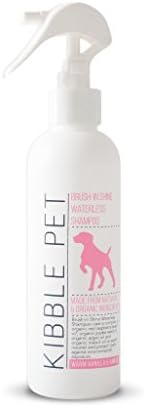 Waterless Pet Shampoo Wash, No Rinse Dog Groomer Spray, Protects Coat & Soothes Skin, Fur Deodorizer, Long Lasting Odor Defense, Hypoallergenic, Made in The USA, Vanilla & Amber Scent, 7.1 oz.
