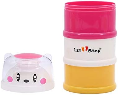1st Step Milk Powder Container 3-Way Pink