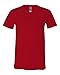 Bella + Canvas Unisex Jersey Short Sleeve V-Neck Tee (Red) (XL)