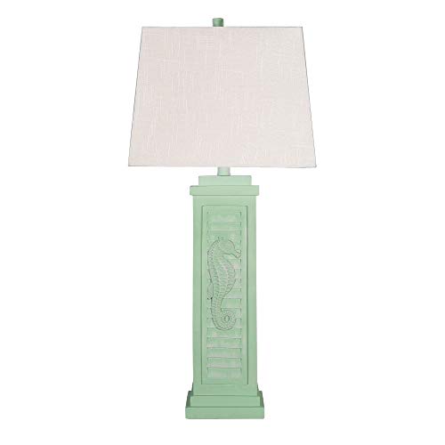 Misc Oceanic Pastel Seahorse Lamp Coastal Vintage Seahorse