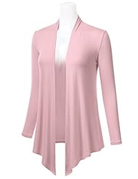 FLORIA - Cárdigan de manga larga con dobladillo abierto y dobladillo abierto para mujer (S-3XL)