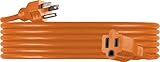 UltraPro GE 25 Foot Extension Cord, Heavy Duty, 16AWG, Indoor/Outdoor Use, UL Listed, Orange, 51924