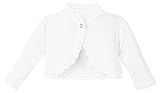 Lilax Little Girls' Knit Long Sleeve Button Closure Bolero Cardigan Shrug