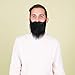 LUOEM Fake Beard Black Bearded Man Funny Mustache Costume Party Fake Mustaches Whisker Festival Supplies