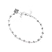 Women Girl Silver Cute Small Plum Flower Heart Chain Anklet Ankle Bracelet Barefoot Sandal Beach Foot