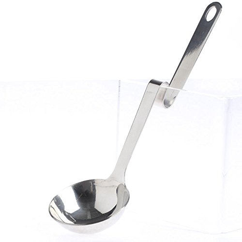 Set of 4 Stainless Steel Clip-On Ladles - NO Slip Ladle Spoons