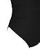 Hilor Women's One Piece Swimsuits Shirred Tummy Control Swimwear Tank Bathing Suits