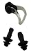 Premium Long Hair Swim Cap For Men & Women, Lady, Boys & Girls With Beautiful Design - The Best Swim Cap On The Market - Free Nose Clip & Ear Protection. (Black)