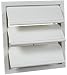 Air Vent Automatic Gable Shutter 16" X 17-3/4" 18.9" H Opening Plastic White