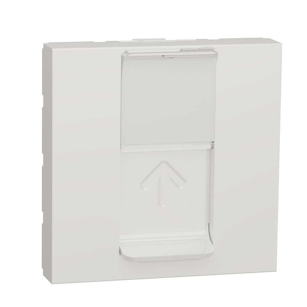 Schneider Electric NU946118 Unica - Socket for 1 RJ45 Keystone/Systimax - 2 Mod White - Mechanism Only