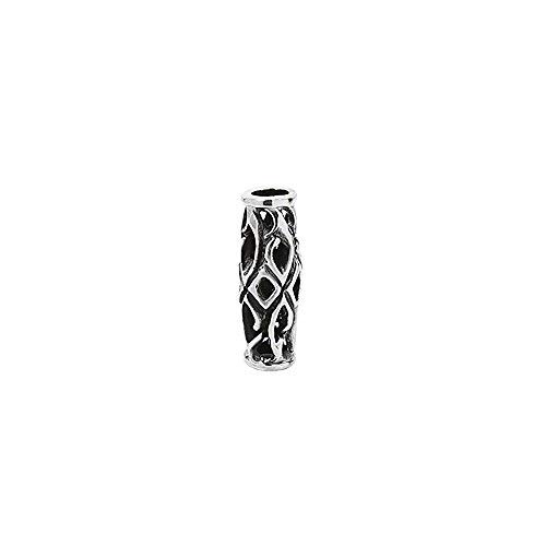 NKlaus 925 STERLING SILVER Celtic Gothic Beard Bead and Hair Braid Bead Thorfinna 7138