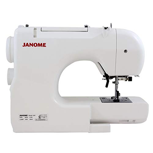 Janome Jem Gold Plus Portable Sewing Machine with Light Serging System