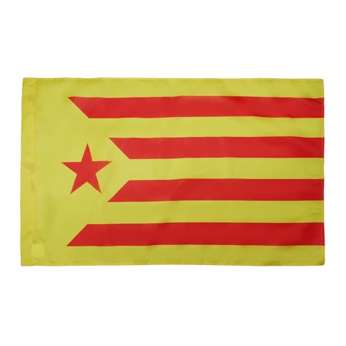 AZ FLAG Catalonia Estelada Vermella Flag 150x90 cm Pole Sleeve