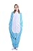 Grilong Unisex Adult Animals Pajamas Onesie Cosplay Costume Cute Sleepwear, Small1_blue Unicorn