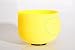 TOPFUND Yellow E Note Crystal Singing Bowl Solar Plexus Chakra 8 inch with Heavy Duty Carrying Case and Suede Mallet