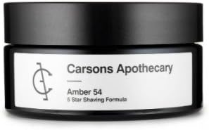 5 Shaving Formula by Carsons Apothecary Shaving Cream Amber 54 200ml by Carsons Apothecary
