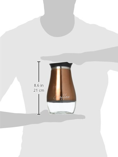 image for Circleware 68250 Cafe Contempo Glass Canister Jars, 3-Piece Set, Home 