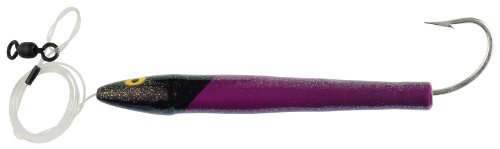 Yakima Bait POE's Cedar Wood Tuna Plug, 7 1/2-Inch 2 1/2-Ounce, Purple Black Head