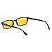 GAMMA RAY 900 Better Sleep Night Time Screen Glasses Blue Light Blocking Orange Lens for Computer Gaming TV Screen Viewing - Choose Your Magnification (0.00x, 701-C1)