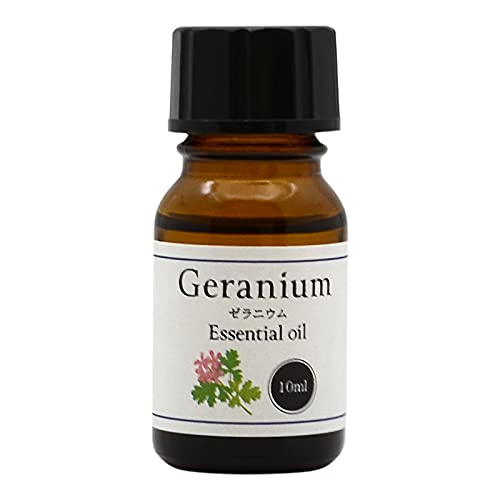 天然100% 精油 エッセンシャルオイル (10ml, ゼラニウム)商品画像